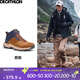 迪卡儂徒步鞋男鞋戶外休閑登山鞋男女防水防滑中幫春秋運(yùn)動鞋鞋子 MH500 褐色-中幫-男款 42