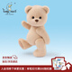 莉娜熊（TeddyTales）小熊玩偶毛絨玩具熊泰迪手作熊安撫娃娃送禮送人生日禮物女生 奶茶色（經(jīng)典款） 中號站姿約30cm
