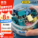 晨光（M&G）文具4#25mm 48只/罐 彩色長(cháng)尾夾 中號金屬票據夾 經(jīng)濟型辦公用品燕尾夾ABS916J4