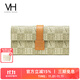 VANESSA HOGAN【送禮推薦】VH女包個(gè)性錢(qián)包老花卡包長(cháng)款皮夾日常多功能實(shí)用包 綠色-禮盒裝