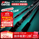 ABU GARCIA阿布BMAX3路亞竿單桿遠投翹嘴竿碳素路亞雷強竿打黑微物馬口竿 2.59米 直柄MH調2節