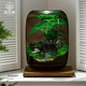 苔蘚微景觀(guān)辦公室diy桌面擺件禮物創(chuàng  )意造景生態(tài)瓶室內綠植盆栽 鳴竹居單景觀(guān)