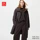 優(yōu)衣庫女裝PUFFTECH空氣棉服長(cháng)大衣/25秋冬新款479209 39 棕黑色 S /155/80A