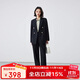 伯德小姐黑色西裝套裝女士高級感正裝公務(wù)職業(yè)大學(xué)生面試西服外套