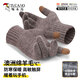 啄木鳥(niǎo)（TUCANO）羊毛手套男秋冬季戶(hù)外時(shí)尚觸屏防寒保暖加厚騎行開(kāi)車(chē)針織毛線(xiàn)手套