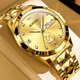 金表男純金9999正品瑞士原裝進(jìn)口機械表全自動(dòng)夜光防水男士足金表 足金真龍-帶證書(shū)-機械全金男