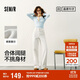 森馬（Semir）森柔牛仔丨牛仔褲女潮流顯瘦褲子25春秋季寬松闊腿褲109925124001