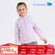 麗嬰房?jì)和鸾q服男女童冬季輕薄連帽外套寶寶保暖上衣2025新款 丁香紫 110 cm