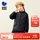 迷你巴拉【mini親子】男女童撞色柔軟羽絨服寶寶保暖羽絨外套 黑色90001 120