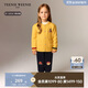 Teenie Weenie小熊童裝25新款秋冬男女寶寶刺繡圓領(lǐng)開(kāi)衫毛衣 黃色 120cm