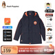 暇步士（Hush Puppies）童裝兒童冬裝男童外套冬季新款男小童簡(jiǎn)約時(shí)尚加絨厚風(fēng)衣 藏藍 110 cm
