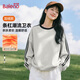 班尼路（Baleno）潮流撞色條杠衛衣女2025新款秋冬季美式寬松百搭長(cháng)袖加絨外套上衣