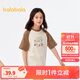 巴拉巴拉兒童T恤男童短袖上衣2024夏裝童裝女童親子裝潮208224117207