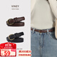 viney女士皮帶時(shí)尚褲腰帶女裝飾細款百搭休閑學(xué)生針扣裙帶褲帶生日禮物