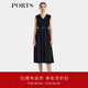 PORTS寶姿女裝2025春夏新款無袖收腰小黑裙LQ8D226TWB005 黑色 XS 2