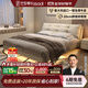法莎蒂政府補(bǔ)貼現(xiàn)代簡約奶油風(fēng)懸浮床皮床網(wǎng)紅懸浮仙女床1.8m主臥婚床 頭層牛皮單床+7星羊絨床墊+單柜 (旗艦版20cm排骨架)1.8*2m懸浮