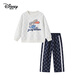迪士尼（Disney）瘋狂動(dòng)物城兔子警官女童秋季套裝新款兒童運動(dòng)休閑衛衣衛褲兩件套 藏青色【上衣+褲子】 160cm 均碼