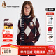 暇步士（Hush Puppies）【經(jīng)典款】童裝兒童女大童秋季新款氣質(zhì)學(xué)院風(fēng)格紋線(xiàn)衣 波爾多紅 150