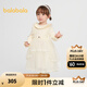 巴拉巴拉（BALABALA）【商場(chǎng)同款】巴拉巴拉女童連衣裙公主網(wǎng)紗裙秋冬2025新款裙子甜美 米白10302 100