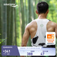 Saucony索康尼熊貓背心吸濕排汗男女運動(dòng)背心輕薄成都城市款跑步背心 白色(男款) L