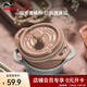 琺寶（staub） 陶瓷小碗蒸蛋碗布丁碗甜品碗寶寶輔食碗燉盅燉湯盅飯碗帶蓋10cm 蜜桃粉