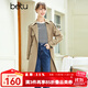 betu百圖女裝秋季新款風(fēng)衣小眾氣質(zhì)款風(fēng)衣中長(cháng)款風(fēng)衣外套女2208T52 卡其 L