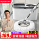 佳幫手旋轉拖把家用一拖凈免手洗2025拖地神器洗脫一體吸水墩布帶桶一套 【包郵】旋轉拖把-佳灰共4布