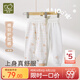 拉比兒童保暖護肚褲男女童24秋冬棉家居長(cháng)袖長(cháng)褲2條裝 米白80