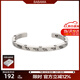 BABAMA生日禮物開(kāi)口手鐲男女小眾設計手飾情侶手環(huán)生日情人節送男友 古銀色男款