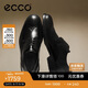 愛(ài)步（ECCO）正裝皮鞋男 增高布洛克雕花牛皮德比鞋 里斯622164 黑色42