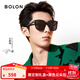 BOLON暴龍眼鏡王鶴棣同款墨鏡男女黑超方框太陽(yáng)鏡遮陽(yáng)防曬駕駛鏡BL3111 C10-灰色/亮黑偏光