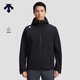 迪桑特（DESCENTE）TRAINING綜訓運動(dòng)健身防潑水男士加絨梭織上衣 BK-黑色 L (175/96A)