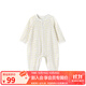 英氏（YEEHOO）嬰兒衣服新生兒連體衣寶寶嬰幼兒居家爬服連體服 淺黃80CM