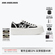 ANN ANDELMAN【周深同款】Classic Court厚底增高帆布鞋女休閑鞋 黑色 （跟高5cm） 37