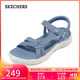 斯凱奇（Skechers）涼鞋女秋季軟底涼拖鞋外穿運動(dòng)涼拖鞋平底溯溪鞋沙灘鞋141451
