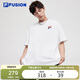 FILA FUSION斐樂(lè )潮牌情侶短袖T恤男女2025夏季潮流膚圓領(lǐng)多色上衣