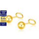 金至尊（3DG Jewellery）黃金耳釘小豆豆養耳棒彎鉤光面圓珠999足金耳飾生日禮物計價(jià) 1.98克(含工費81元)