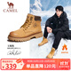 駱駝（CAMEL）王俊凱同款加絨馬丁靴戶(hù)外工裝大黃靴男 G122W7757TR 金黃 43