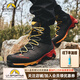 LA SPORTIVA男女戶外防水高幫登山鞋 重裝徒步鞋 耐磨防滑 Aequilibrium Trek 碳灰/黃 43