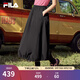 FILA 斐樂(lè )官方女士梭織裙2025夏季新款時(shí)尚休閑舒適半身裙一步裙 正黑色-BK 2XL 180/78A/XXL