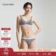 Calvin Klein內衣女士經(jīng)典提花舒適棉質(zhì)上托ck薄墊輕運動(dòng)無(wú)鋼圈背心式文胸 P7A-椰青灰 M