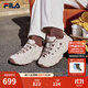 斐樂(lè )（FILA）官方松餅鞋女鞋老爹鞋運動(dòng)鞋2025秋季新款鞋子厚底休閑鞋 泡沫白/雨朦灰色-WR 37.5