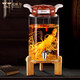 麥歐力（MYONLY）泡酒容器高檔泡酒專(zhuān)用玻璃瓶裝酒缸存酒壇子密封酒桶儲藥酒罐空瓶 B款25斤升級瓷芯龍頭竹架12.5L