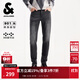 杰克·瓊斯（JACK&JONES）男裝25年秋冬季牛仔褲男士901修身小腳潮流休閑四面彈力零壓褲子 A16深灰牛仔 36 185 W36/L32