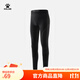 卡爾美（KELME）緊身褲男彈力壓縮褲跑步訓練運動(dòng)褲打底一體織健身褲 瑪瑙黑 XL