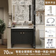 曲詩(shī)慕新款黑色法式復古落地浴室柜衛生間陶瓷一體洗臉盆洗手盆柜洗漱臺 L9-70智能鏡柜款  包安裝