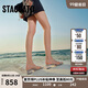 思加圖2025夏季無(wú)糖蘇打仙女涼拖鞋粗跟外穿女涼鞋EI409BT5 清透銀 35