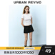 UR秋季新款女裝時(shí)尚設計感百搭蝴蝶結綁帶短褲UYU640003 正黑 L