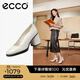 愛(ài)步（ECCO）高跟單鞋女 包頭粗跟鞋一腳蹬單鞋女 雕塑222603 石灰色22260304378 36