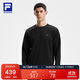 FILA 斐樂(lè )官方男子針織長(cháng)袖上衣2025冬季健身運動(dòng)簡(jiǎn)約寬松長(cháng)T